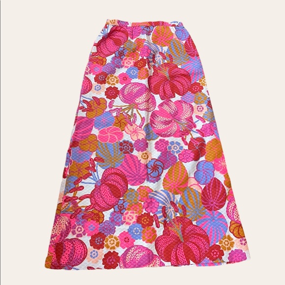 VINTAGE NELLY DE GRAB NEE YORK floral Maxi Skirt - Picture 3 of 8
